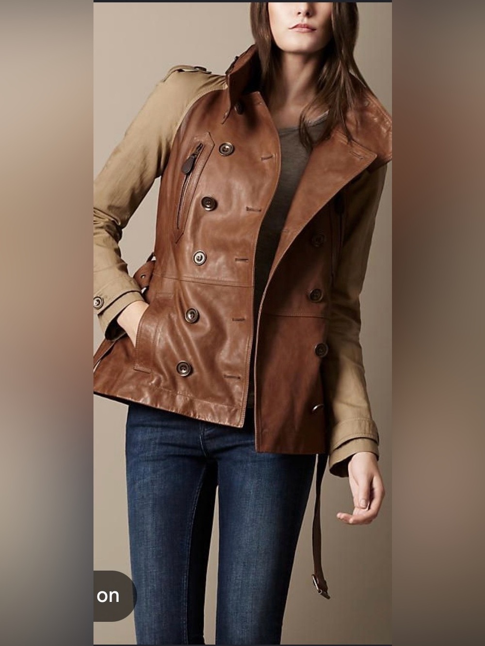 Burberry Leather coat